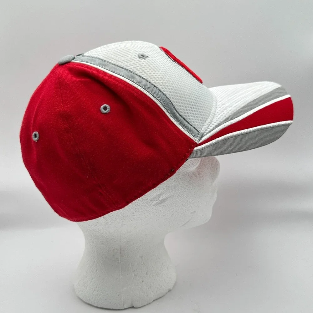 Ohio State Buckeyes Top Of The‎ World Baseball Cap Mens One Fit Red White Fitted
